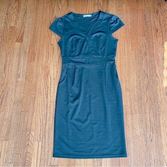 CEASIKERY Women's Business Cocktail Pencil Dress with Pockets - Picture 6 of 16